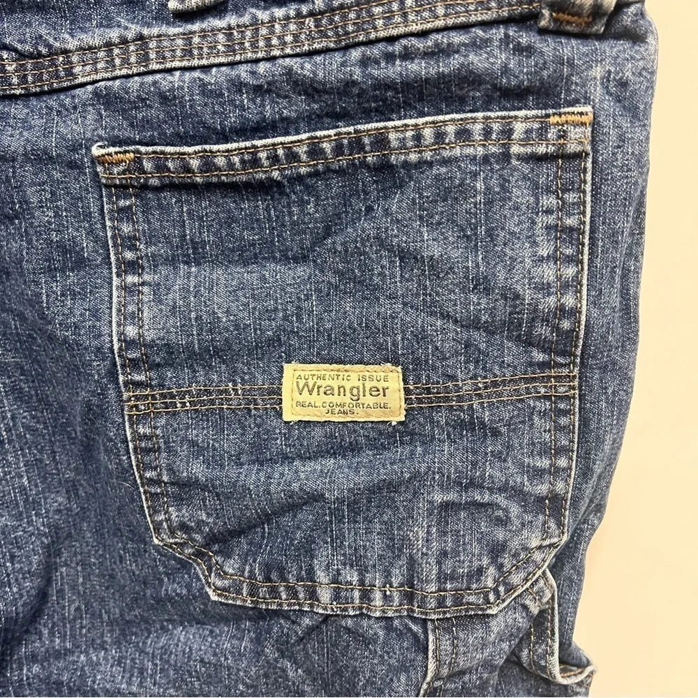 Vintage Wrangler Denim Carpenter Shorts, 100% Cotton, Size 42